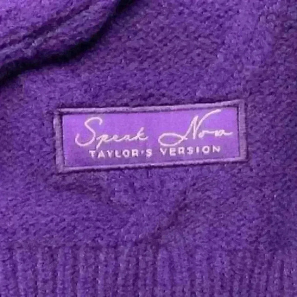 SOLD OUT! NEW - Taylor Swift Speak Now Taylor's Version Cardigan Purple Size M/L - Picture 5 of 9